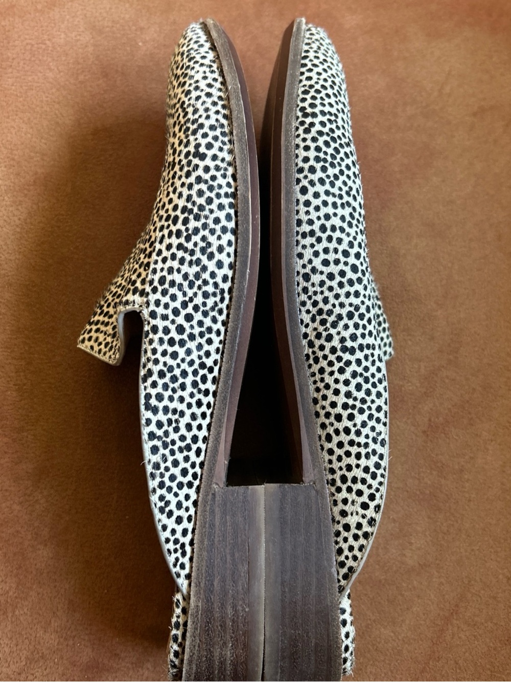 Madewell Black & White Spotted Slip-On Mules - Picture 3 of 9